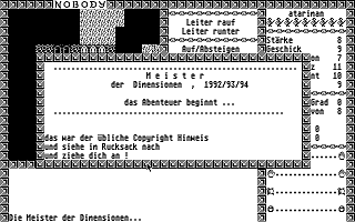 Meister der Dimensionen (Die) atari screenshot